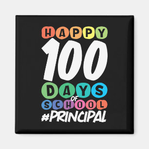 100 Days Of School Principal Magnet
