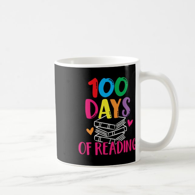 100 Days Of School Reading English Teacher Books S Coffee Mug (Right)