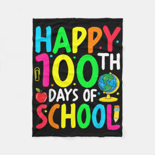 100 days of school, school, teacher, 100 days, 100 fleece blanket