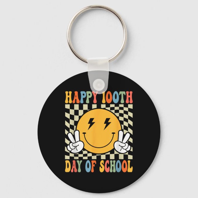 100 days of school, school, teacher, 100 days, 100 keychain (Front)
