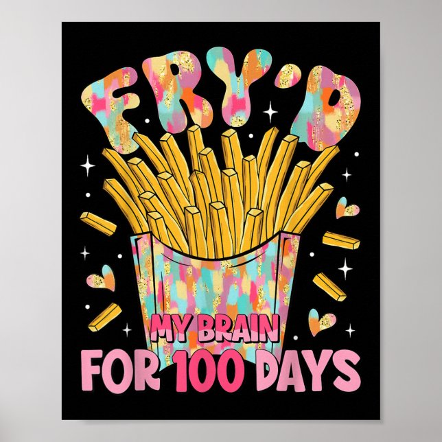 100 days of school, school, teacher, 100 days, 100 poster (Front)