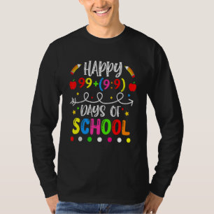 100 Days Of School Shirt Math Equation Teacher Stu