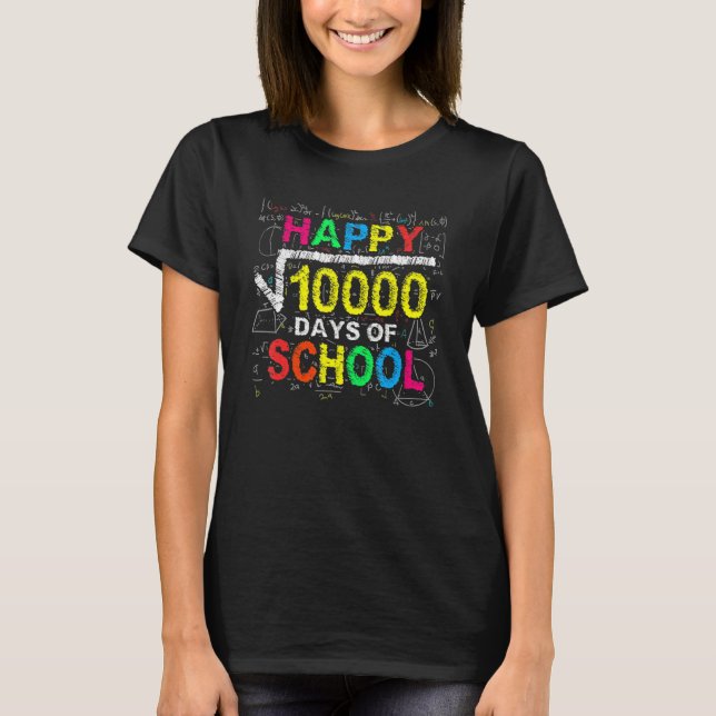 100 Days Of School Shirt Math Teacher Square Root  (Front)