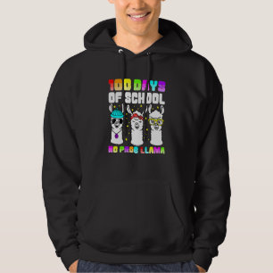100 Days Of School Shirt No Probllama Llama 100th