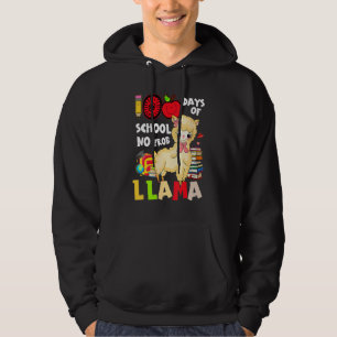 100 Days Of School Shirt No Probllama Llama 100th