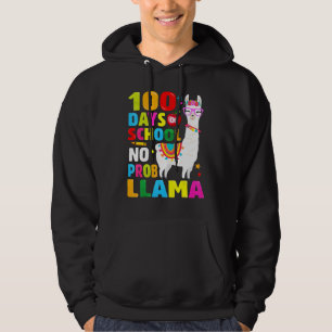 100 Days Of School Shirt No Probllama Llama 100th 