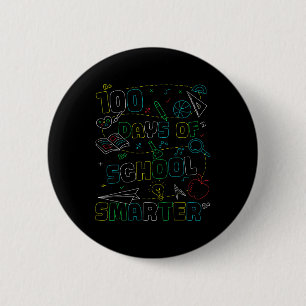 100 Days Of School Smarter Happy 100th Days Of Button