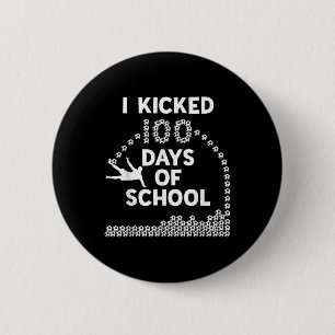100 Days Of School Soccer Kids 100th Day Of Button