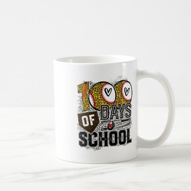 100 Days Of School Softbyll, Teacher 100th Day Of  Coffee Mug (Right)