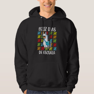 100 Days Of School Spanish Llama Feliz 100 Dias De Hoodie