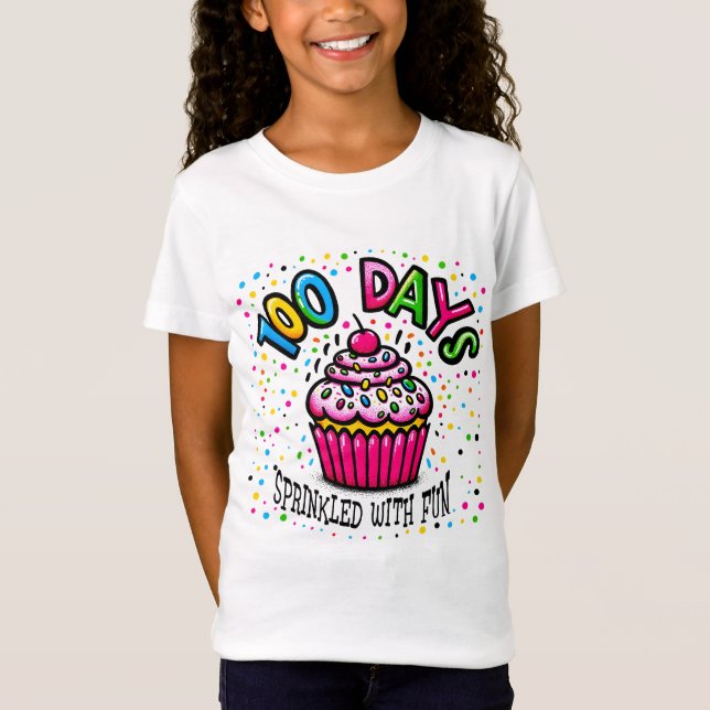 100 Days of School Sprinkled with Fun  T-Shirt (Front)