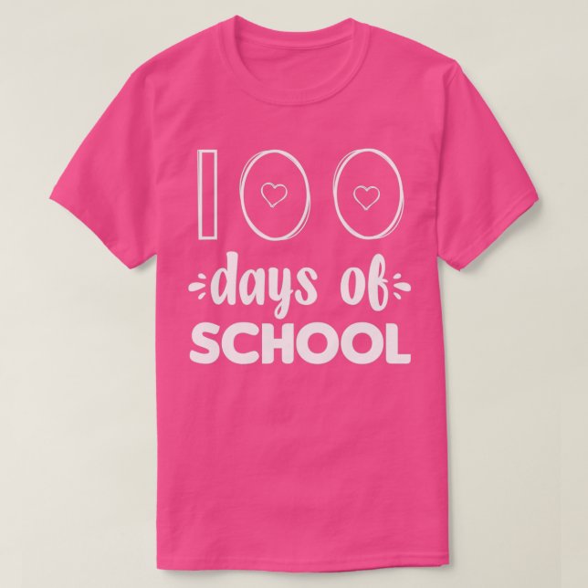 100 Days of School Students And Teachers for T-Shirt (Design Front)