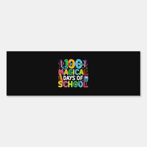 100 days of school t_shirt design 100 magical days sign