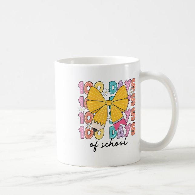 100 Days Of School Teacher 100th Day Of School Coffee Mug (Right)