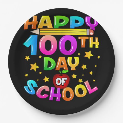 100 Days of School Teacher 100th Day of School  Paper Plates