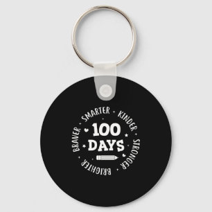 100 Days Of School Teacher 100th Day Of School Sma Keychain