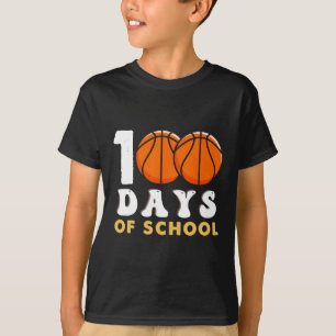 100 Days Of School Teacher Basketball Fun T-Shirt