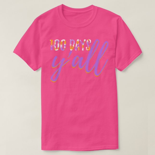 100 Days of School Teacher Student 7 T-Shirt (Design Front)
