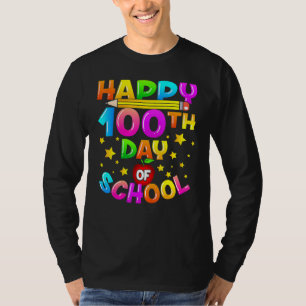 100 Days Of School Teacher Student Happy 100th Day T-Shirt