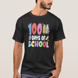 100 Days of School Teacher Student or Child 100th T-Shirt