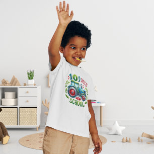 100 Days of School Tractor Celebration Toddler T-shirt