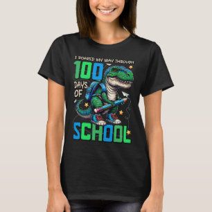 100 Days Of School Trex 100 Days Smarter 100th Day T-Shirt