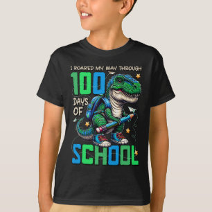 100 Days Of School Trex 100 Days Smarter 100th Day T-Shirt
