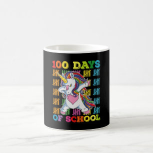 100 Days Of School Unicorn Teacher Coffee Mug