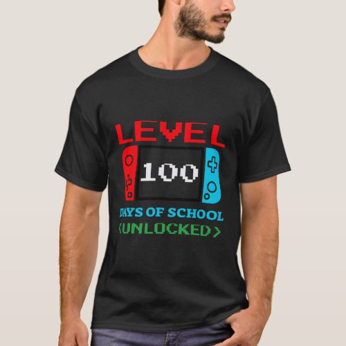 100 Days Of School Unlocked 3  T_Shirt