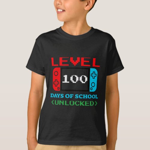 100 Days Of School Unlocked 3  T_Shirt