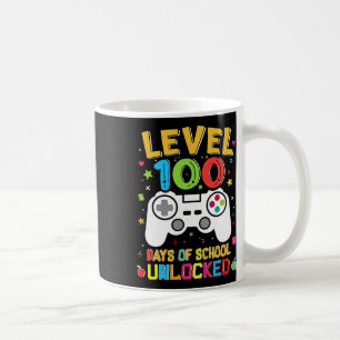 100 Days Of School Unlocked Gamer 100th Day Of Sch Coffee Mug