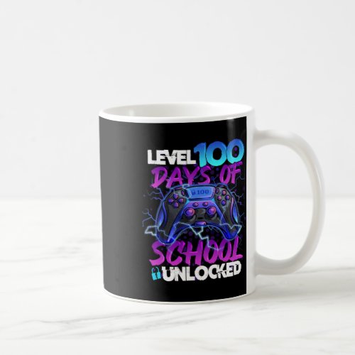 100 Days Of School Unlocked Gamer Boy Girl Video G Coffee Mug