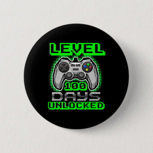 100 Days Of School Unlocked Video Game Boys Girls Button