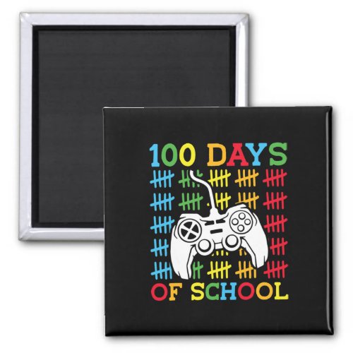 100 Days of School Video Games Controller Gaming K Magnet
