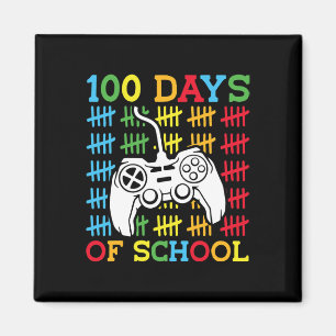 100 Days of School Video Games Controller Gaming K Magnet