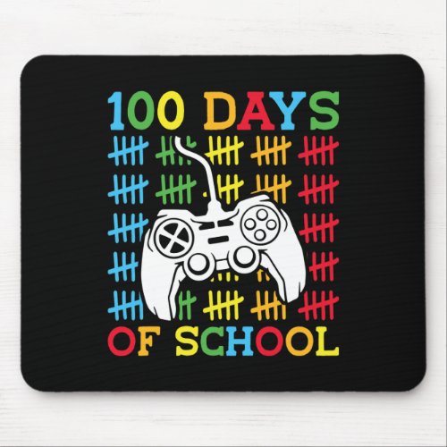 100 Days of School Video Games Controller Gaming K Mouse Pad