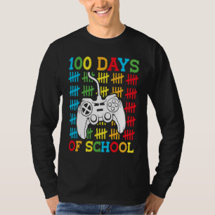 100 Days of School Video Games Controller Gaming K T-Shirt
