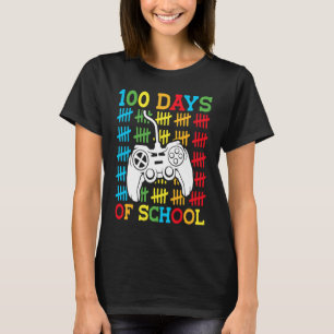 100 Days of School Video Games Controller Gaming K T-Shirt