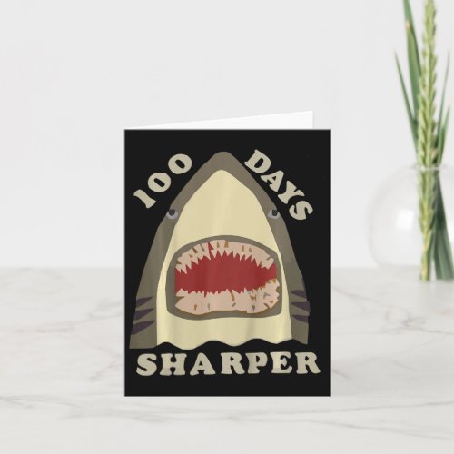 100 Days Sharper Fun 100 Days Of School Shark Love Card