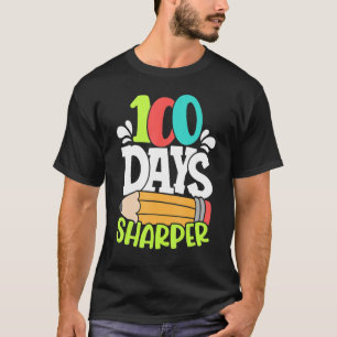 100 Days Sharper Happy 100th Day Of School Colorfu T-Shirt