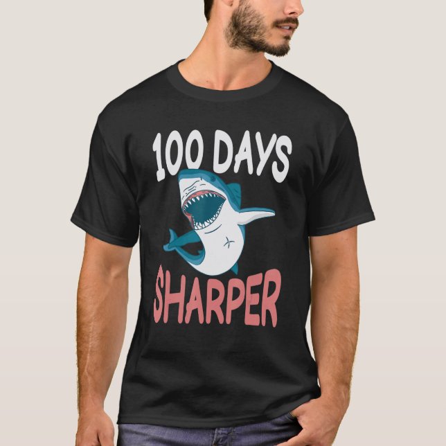 100 Days Sharper Shark Teeth Of School Costume Kid T-Shirt (Front)