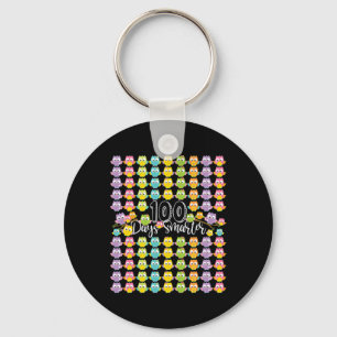 100 Days Smarter- 100th Day Of School Owl Kids And Keychain