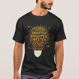 100 Days Smarter Brighter Of School 2nd Second Gra T-Shirt