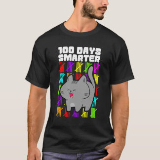 100 Days Smarter Cat Shirts, Boys Girls 100th Day T-Shirt