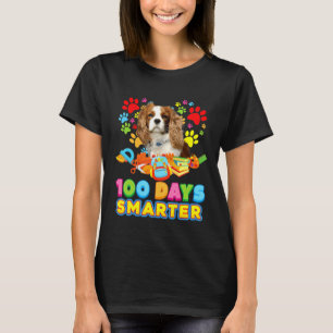 100 Days Smarter Cavalier King Charles Spaniel Dog T-Shirt