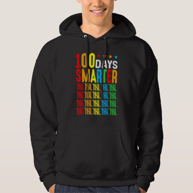 100 Days Smarter Counting By 5's 100th Day Of Scho Hoodie (Front)