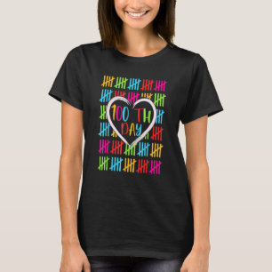 100 Days Smarter Counting Tally Marks 100Th Day Of T-Shirt