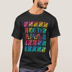 100 Days Smarter Counting Tally Marks 100Th Day Of T-Shirt
