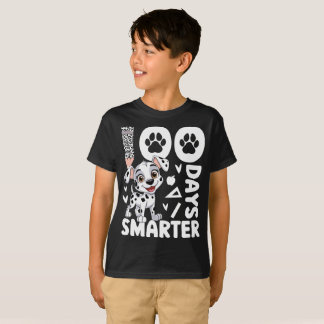 100 Days Smarter Dalmatian Celebration Design T-Shirt