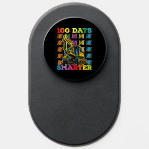 100 Days Smarter Excavator 100th Day Of School PopSocket